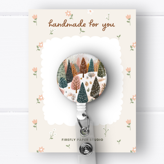 Winter Trees Badge Reel