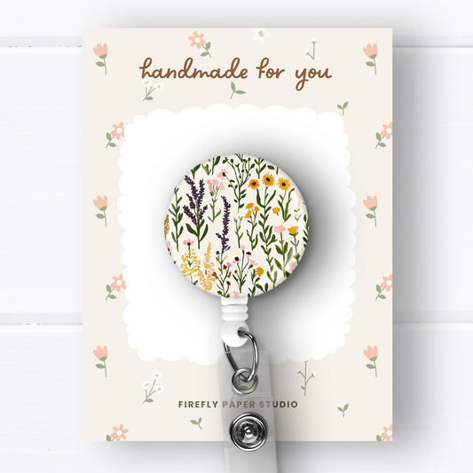 Wildflower Badge Reel