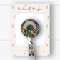 Rainbow & Flowers Badge Reel