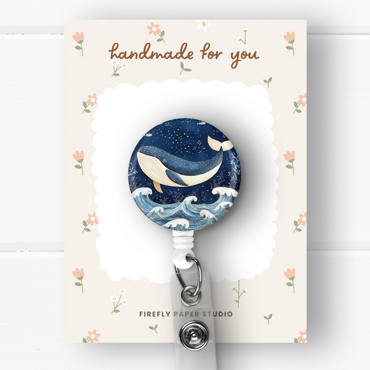 Blue Whale Badge Reel