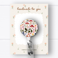 Floral Mushroom Badge Reel