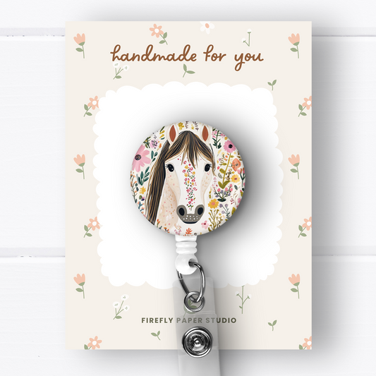 White Horse Badge Reel