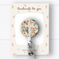 Cross & Flowers Badge Reel