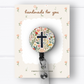 Cross & Flowers Badge Reel