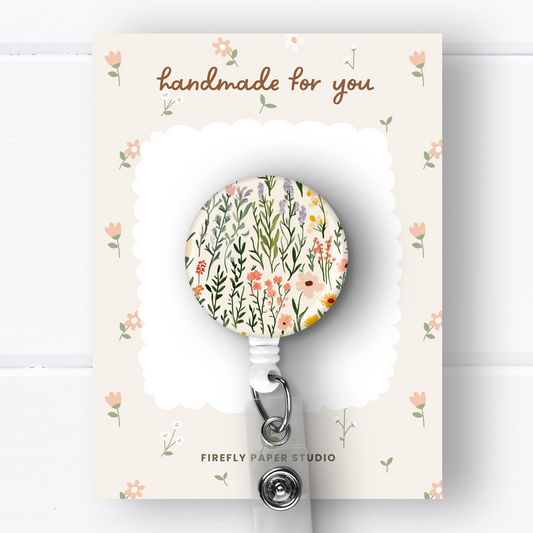 Wildflower Badge Reel