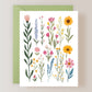 Set of 3 Wildflower Greeting Cards with Envelopes