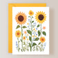 Set of 3 Sunflower Greeting Cards with Envelopes