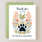 Thank You For Helping Us Say Goodbye Card